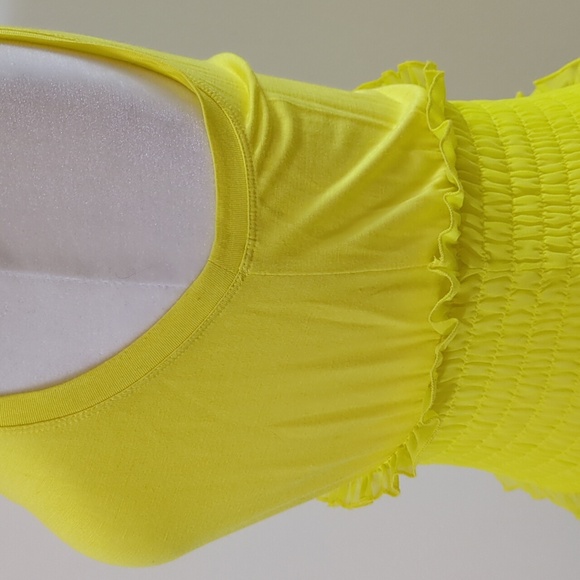 Twin-Set Sunshine Yellow Ruffled Midi Dress - Picture 12 of 16